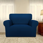 PureFit Super Stretch Sofa Slipcover – Spandex Non Slip Soft Couch Sofa Cover, Washable Furniture Protector with Non Skid Foam and Elastic Bottom for Kids, Pets (Oversized, Navy)