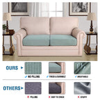 H.VERSAILTEX Super Stretch Stylish Cushions Covers/Furniture Cover Spandex Jacquard Small Checked Pattern Super Soft Slipcover Washable Individual