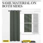 NICETOWN Living Room Curtains, Blackout Draperies, Dark Mallard, 1 Pair, 70 x 84-inch, Home Decorations Thermal Insulated Solid Rod Pocket Blackout Drapes for Cafe