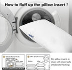 MIULEE Pillow Insert 12x20 Inch Set of 4, Decorative Rectangle Throw Pillow Inserts, Premium Fluffy Pillow Forms Sham Stuffer for Sofa Couch Living Room