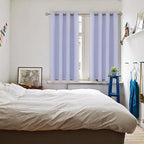 BGment Short Curtains for Small Window 45 Inch Long - Lavander 2 Panels