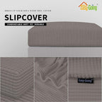 Easy-Going Stretch Loveseat Cushion Cover Sofa Cushion Furniture Protector Sofa Seat Sofa Slipcover Sofa Cover Soft Flexibility with Elastic Bottom(Loveseat Cushion, Taupe)