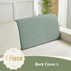Yoovat Couch Cushion Covers for Sofa Couch Covers Wear-Resistant Universal Sofa Cover Washable Stretch for Sectional Slipcovers (Texture-Green,Back Cover L)