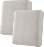 H.VERSAILTEX Super Stretch Individual Seat Cushion Covers Sofa Covers Couch Cushion Covers Slipcover Sets Thick Jacquard Textured Twill Fabric (2 Piece Medium Sofa Cushion Covers, Island Fossi)