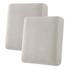 H.VERSAILTEX Super Stretch Individual Seat Cushion Covers Sofa Covers Couch Cushion Covers Slipcover Sets Thick Jacquard Textured Twill Fabric (2 Piece Medium Sofa Cushion Covers, Island Fossi)