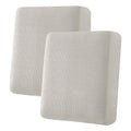 H.VERSAILTEX Super Stretch Individual Seat Cushion Covers Sofa Covers Couch Cushion Covers Slipcover Sets Thick Jacquard Textured Twill Fabric (2 Piece Medium Sofa Cushion Covers, Island Fossi)
