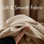 MIULEE Closet Curtain for Open Closet Without Door Grommet Top 34x80 Inches
