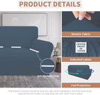 Easy-Going 100% Waterproof Couch Cover, Dual Waterproof Sofa Cover, Stretch Jacquard Sofa Slipcover, Leakproof Furniture Protector for Kids, Pets, Dog and Cat (Oversized Sofa, Bluestone)
