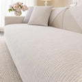 Soft Waterproof Chenille Cover Washable, Non Slip Sectional Sofa Covers for 3 Cushion Couch Sofa L Sharped Sofa Slipcover for Pets, Furniture Protector (1 PCS 36"x82" White)