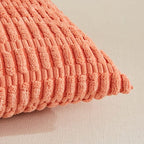 Fancy Homi 4 Packs Decorative Throw Pillow Covers for Living Room Couch Bed, Modern Farmhouse Boho Home Décor Accent Cushion Case, 18" x 18", Coral