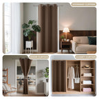 Joydeco Door Curtain Blackout Curtains for Doorway Privacy Closet Drapes