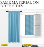 NICETOWN 2 Panels Blackout Curtains, Rod Pocket Thermal Insulated Drapess for Bedroom, Privacy Protection Easy-Care Heavy Duty Curtains for Living Room/Dining Room, W70 x L95 inches, Teal Blue