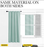 NICETOWN Blackout Curtains for Bedroom, Blackout Curtain Panels, Aqua Blue, 1 Pair, 70 by 63-inch, Window Treatment Energy Saving Thermal Insulated Solid Rod Pocket Blackout Drapes/Draperies