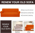 U-NICE HOME Recliner Chair Covers Stretch Couch Cover Sofa Cover Sofa Slipcover Furniture Protector for Chair Cover Pet Friendly(Armchair, Orange)