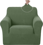 U-NICE HOME Stretch Recliner Chair Cover, Pet Friendly Armchair Slipcover Furniture Protector, Washable Couch Cover, Loden Frost