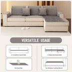 Velvet Couch Covers for Dogs, Dog Sectional Couch Covers, Pet Couchs Cover for 2-3 Seater, Couchs Protector for Dogs, Sectional Sofa Cover for Pet Washable(1PC,Dark Grey,27.6"×70.9")