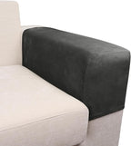 Couch Arm Covers 2 Pcs Sofa Armrest Covers Stretch Couch,Armrest Cover for Chairs Scratch-Resistant Sofa Arm Cover Armchair Slipcovers,Grey
