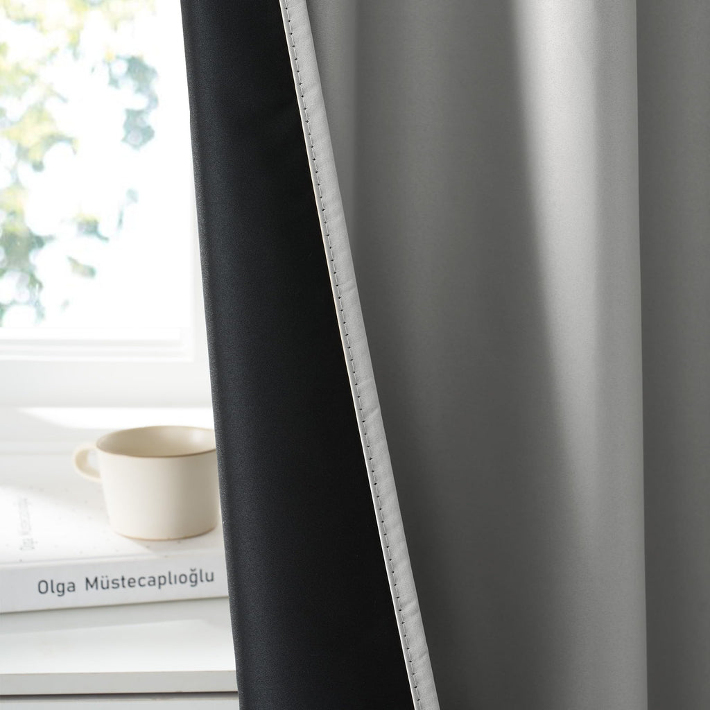 RYB HOME 100% Blackout Short Curtains for Small Window, Thermal Insulated