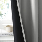 RYB HOME 100% Blackout Short Curtains for Small Window, Thermal Insulated