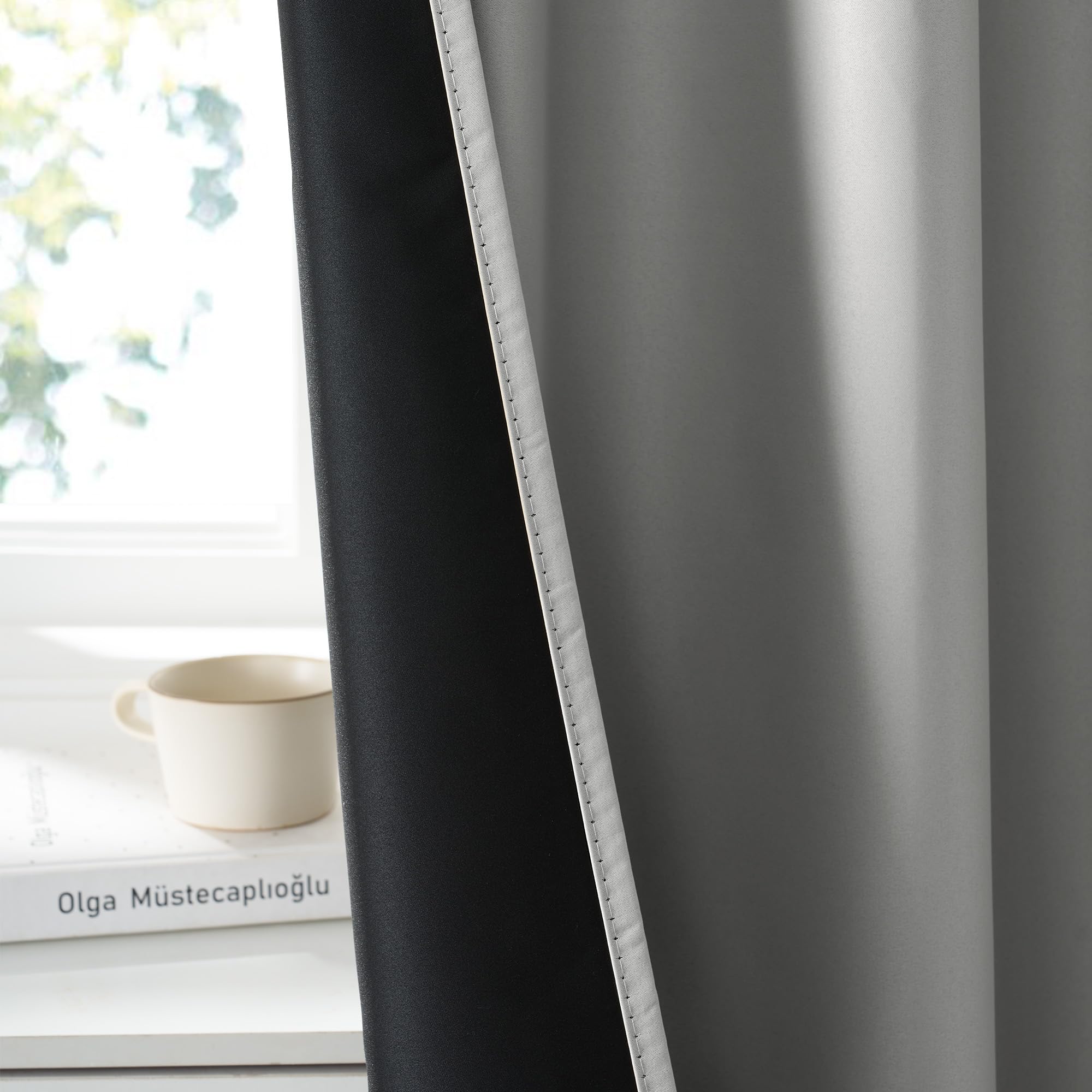 RYB HOME 100% Blackout Short Curtains for Small Window, Thermal Insulated