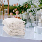 Buryeah 6 Pcs Flannel Throw Blanket Bulk 50 x 60 in Sleepover Blanket Outdoor Wedding Throw Lightweight, Oeko-tex Standard 100 Certified for Sofa Homeless Gifts (Cream White)