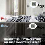 BGment Room Darkening Curtains 84 Inches Long - Grommet Thermal Insulated Drapes Window Treatment Curtains for Bedroom, 2 Panels, 52 x 84 Inch, Cocoa