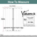 Yakamok Blackout Curtains 38x54 inch Mustard Yellow Thermal Drapes-Bedroom