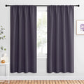 NICETOWN Blackout Curtains for Living Curtains, Greyish Purple, 2 Panels, 42 by 72, Room Darkening Window Curtain Panels, Easy-Care Solid Thermal Insulated Draperies/Drapes for Daughter Room