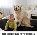 10x14 Ft Extra Large Shag Rugs for Living Room, Ultra Soft Fluffy Furry Area Rugs for Bedroom Indoor Floor, Aesthetic Carpet for Kids Home Decor (Black)