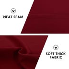 DWCN Blackout Curtains for Living Room Thermal Insulated, Energy Saving & Noise Reducing Bedroom Curtains, Amaranth Red, W 52x L 36 Inch, Set of 2 Rod Pocket Curtain Panels