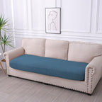 hyha Waterproof Couch Cushion Covers for Pets, Non Slip Sofa Seat Cover for Dogs Washable, Soft Thick Stretch Jacquard Fabric, Sofa Slipcovers with Elastic Bottom (1 Piece for Large, Blue)
