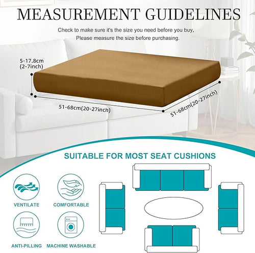 14 Piece Outdoor Cushion Covers, Patio Sofa Cushion Covers, Stretch Fit