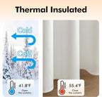 MIULEE 90 Inches Velvet Pure White Elegant Grommet Thermal Insulated Soundproof Room Darkening/Drapes for Classical Living Room Bedroom Decor 52 x 90 Inch Set of 2