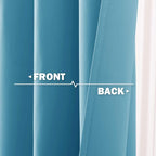 NICETOWN Thermal Insulated Blackout Window Curtains - Energy Efficient Home Decor Grommet-Top Short Curtains for Bedroom (42 by 36 1.2 inches Header, Teal Blue, 2 Packs)