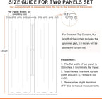 100% Blackout Shield Linen Blackout Curtains for Bedroom, Greyish White Grommet Curtains for Living Room, Thermal Insulated Room Darkening Drapes for Nursery, Boho Home Decor, 40" W x 45" L, 2 Panels