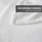 Bedsure GentleSoft White Fleece Throw Blanket - Mothers Birthday Gifts for Women 300GSM Blankets for Couch, Sofa, Bed, Soft Lightweight Plush Cozy Throws for Toddlers, 50x60 inches