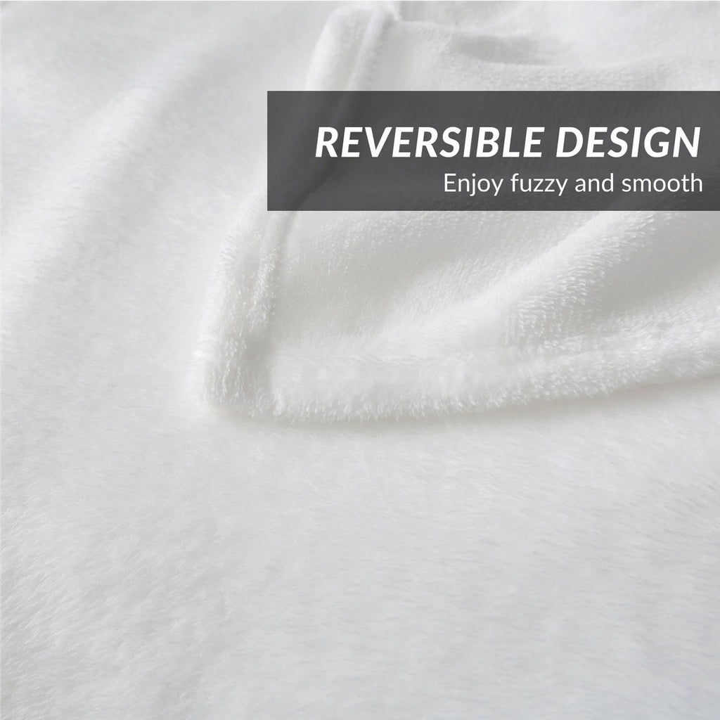 Bedsure GentleSoft White Fleece Throw Blanket - Mothers Birthday Gifts for Women 300GSM Blankets for Couch, Sofa, Bed, Soft Lightweight Plush Cozy Throws for Toddlers, 50x60 inches