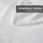 Bedsure GentleSoft White Fleece Throw Blanket - Mothers Birthday Gifts for Women 300GSM Blankets for Couch, Sofa, Bed, Soft Lightweight Plush Cozy Throws for Toddlers, 50x60 inches