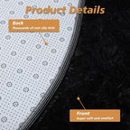 Super Soft Circle Rugs for Girls Princess Castle Toddlers Play Tent 3 Diameter Circular Area Rugs for Kids Bedroom Baby Room Decor Round Shag Playhouse Carpets(Φ3, Black)