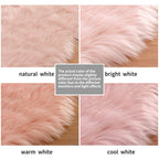 Ciicool Faux Sheepskin Rug Soft Faux Fur Rugs Pink Fluffy Rugs 2x3 Feet