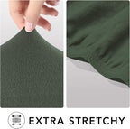PureFit Super Stretch Sofa Slipcover – Spandex Non Slip Soft Couch Sofa Cover, Washable Furniture Protector with Non Skid Foam and Elastic Bottom for Kids, Pets （Loveseat, Grayish Green）
