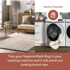 nuLOOM 2' x 8' Cozy Plush SuperiorWash Area Rug, Machine Washable, Non-Slip, Soft Fluffy Shag Carpet for Living Room Bedroom Kids Room Nursery Home Decor, Jeni Beige