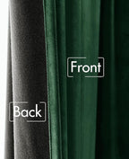 MIULEE Velvet Curtains 84 inches - Luxury Blackout Curtains for Bedroom Living Room Thermal Insulated Super Soft Window Drapes Back Tab, Christmas Hunter Green Forest Green W52 x L84 inches, 2 Panels