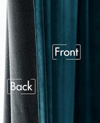 MIULEE Blue Velvet Curtains 84 inches 2 Panels - Luxury Room Darkening Curtains for Bedroom Living Room Thermal Insulated Super Soft Window Drapes Rod Pocket & Back Tab, Peacock Blue
