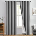 Yakamok Dove Grey 100% Blackout Curtains 84 Inches Long 50" Wide 2 Panel