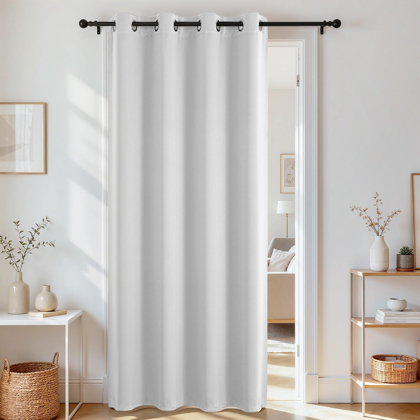 Joydeco Door Curtain Blackout Curtains for Doorway Privacy Closet Drapes