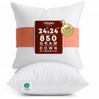 Utopia Bedding 24x24 Pillow Inserts, White Throw Pillows for Couch, 2 Pack