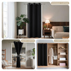 Joydeco Door Curtain Blackout Curtains for Doorway Privacy Closet Drapes