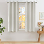 NICETOWN Grey Blackout Curtains for Bedroom 42" Wide x 63" Long 2 Panels