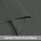 Yakamok Blackout Curtains for Bedroom - Grommet Thermal Insulated Room Darkening Curtains for Living Room, Set of 2 Panels (38W x 63L, Dark Grey)